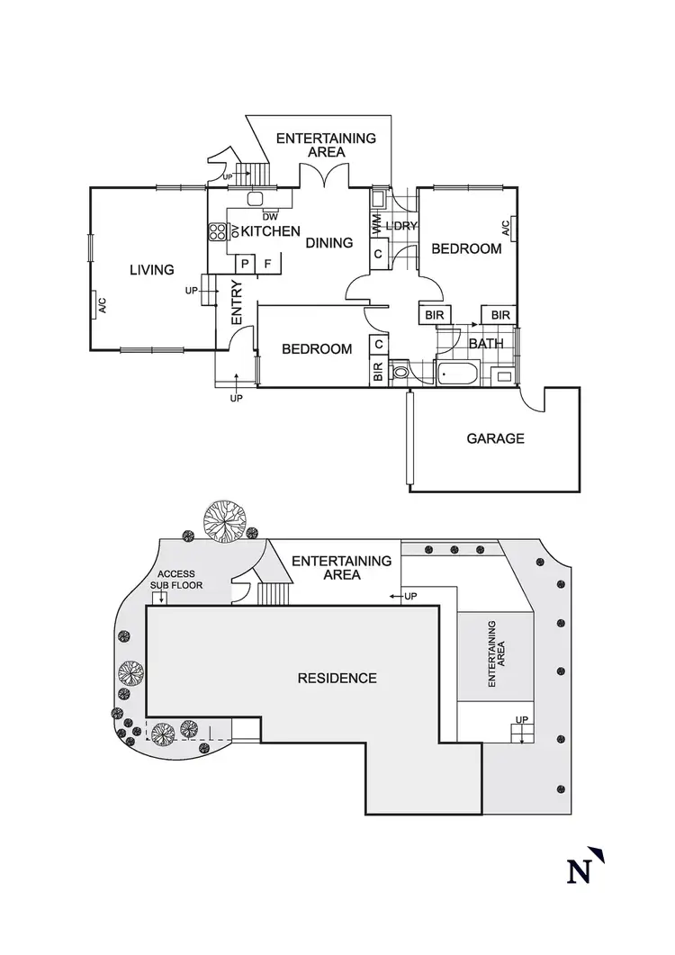 Floorplan of Homely unit listing, 1/96 Para Road, Montmorency VIC 3094