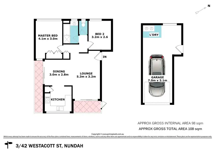 Floorplan of Homely unit listing, 3/42 Westacott Street, Nundah QLD 4012