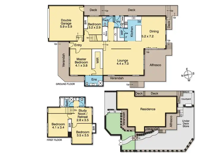 Floorplan of Homely house listing, 11 Cypress Place, Ringwood North VIC 3134