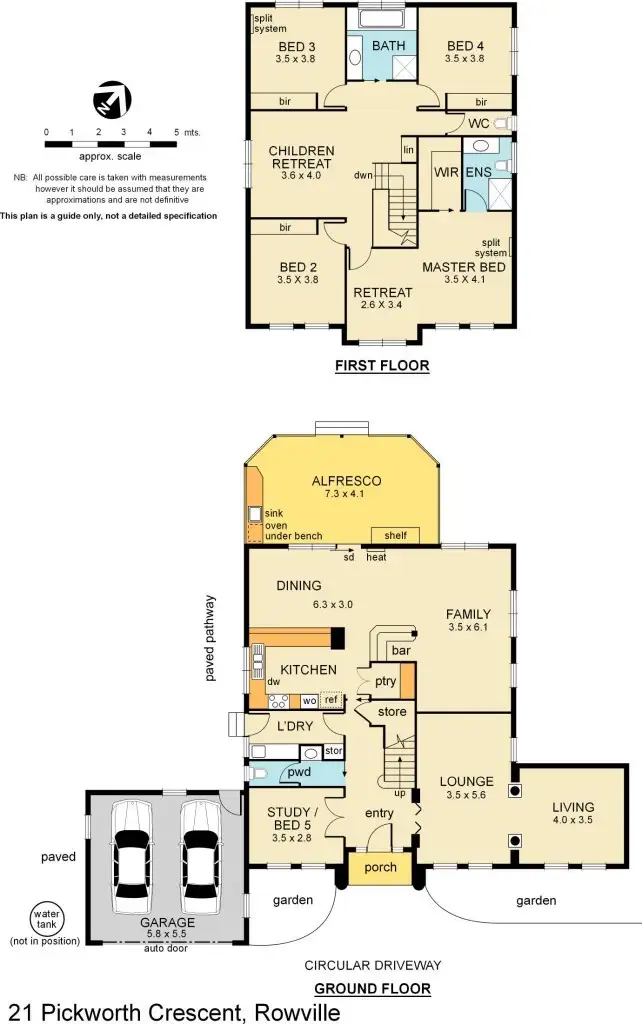 Floorplan of Homely house listing, 21 Pickworth Crescent, Rowville VIC 3178