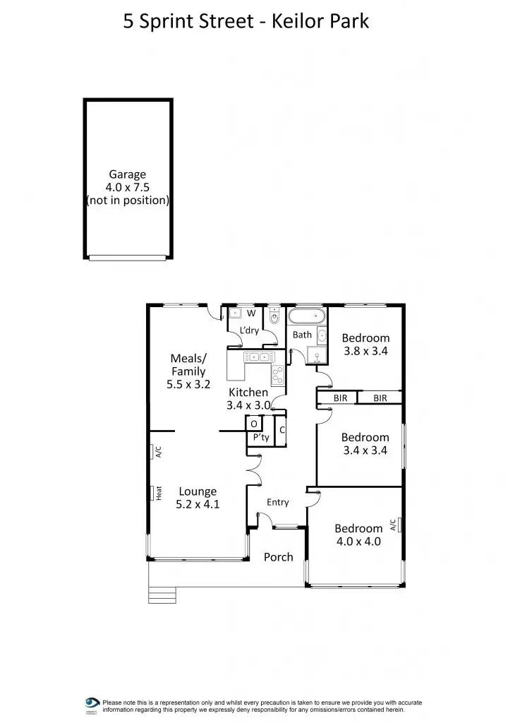 Floorplan of Homely house listing, 5 Sprint Street, Keilor Park VIC 3042