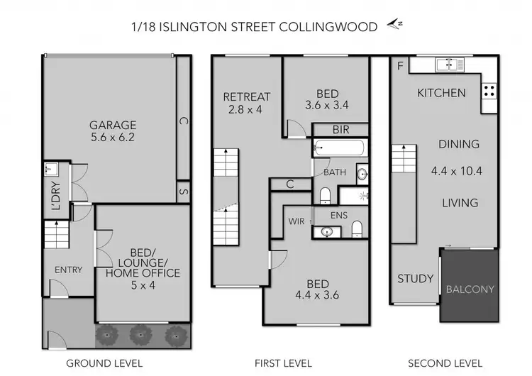 Floorplan of Homely house listing, 1/18-22 Islington Street, Collingwood VIC 3066