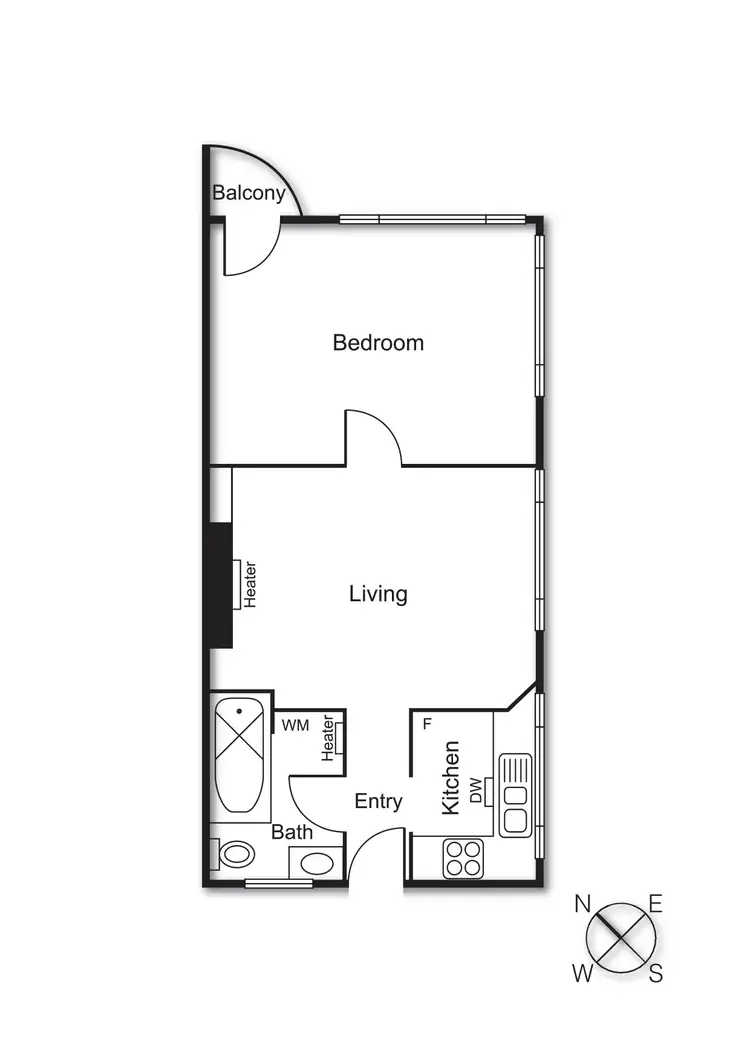 Floorplan of Homely apartment listing, 4/77 Alexandra Avenue, South Yarra VIC 3141