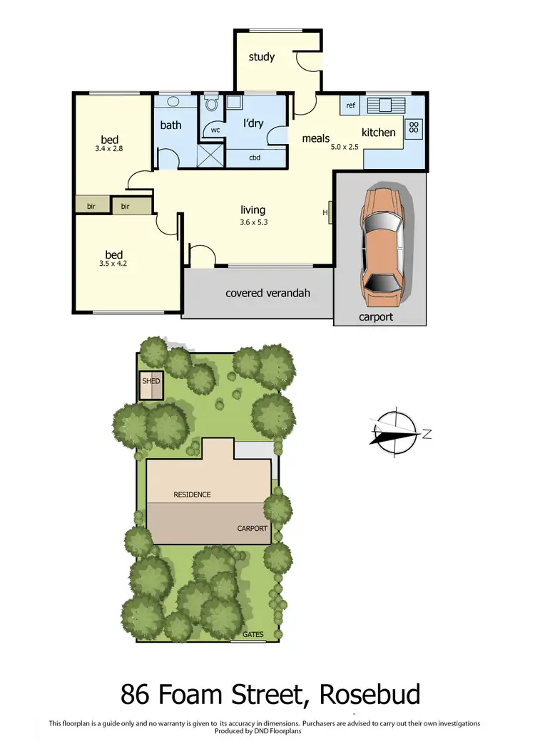 Floorplan of Homely house listing, 86 Foam Street, Rosebud VIC 3939