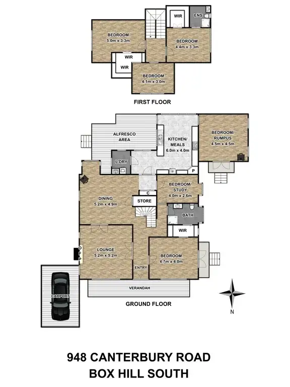 Floorplan of Homely house listing, 948 Canterbury Road, Box Hill South VIC 3128