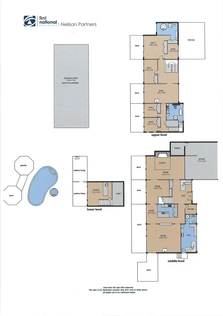 Floorplan of Homely house listing, 10-12 Clematis Park Road, Clematis VIC 3782