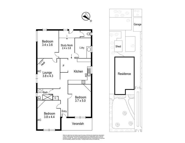 Floorplan of Homely house listing, 36 Collins Street, Preston VIC 3072