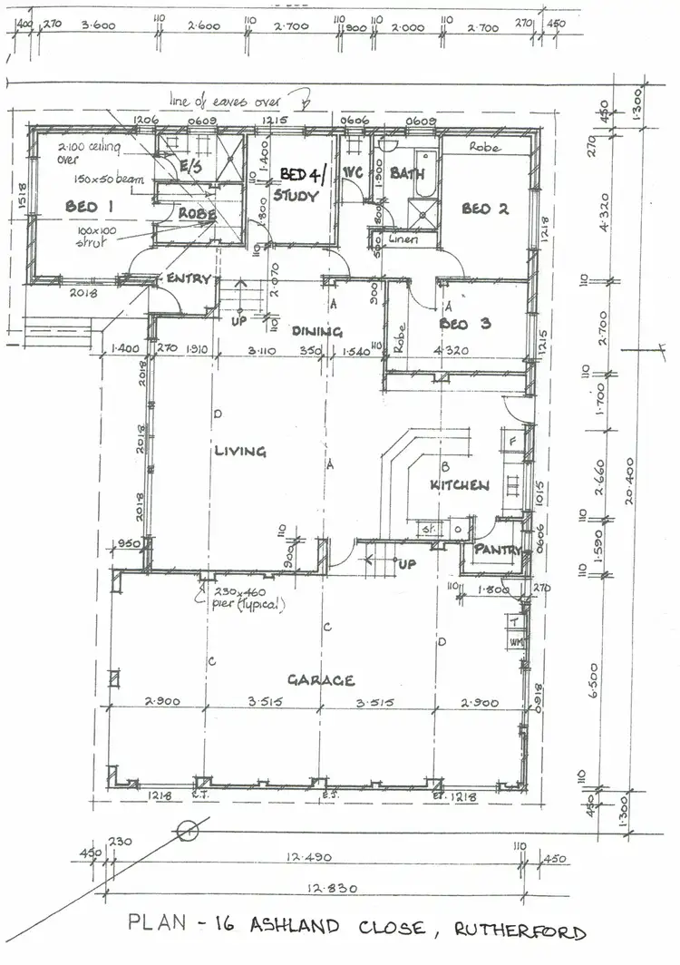 Floorplan of Homely house listing, 16 Ashland Close, Rutherford NSW 2320