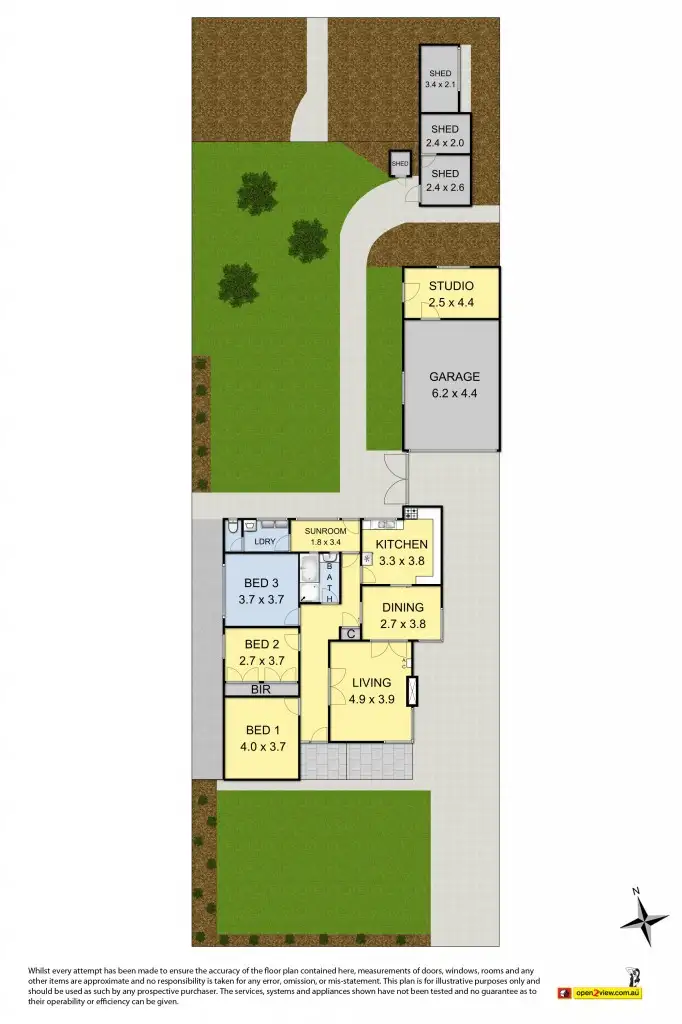 Floorplan of Homely house listing, 42 Eames Avenue, Brooklyn VIC 3012