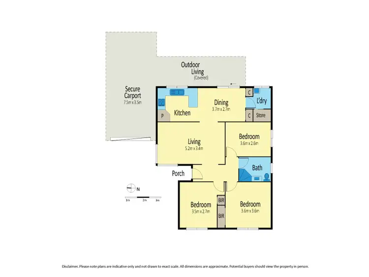 Floorplan of Homely house listing, 1/2 Masefield Court, Delahey VIC 3037