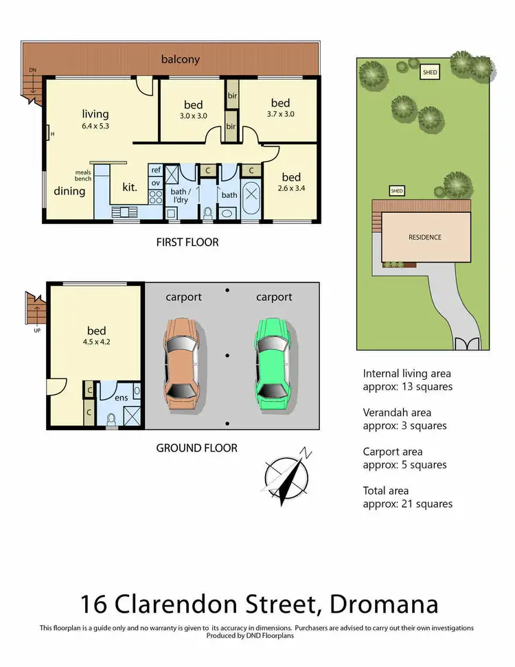 Floorplan of Homely house listing, 16 Clarendon Street, Dromana VIC 3936