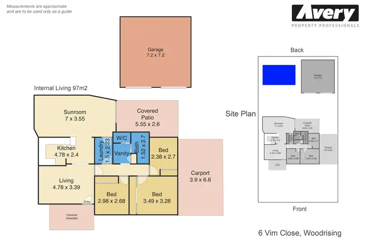 Floorplan of Homely house listing, 6 Vim Close, Woodrising NSW 2284