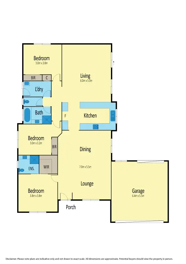 Floorplan of Homely house listing, 1 Cardigan Crescent, Taylors Lakes VIC 3038