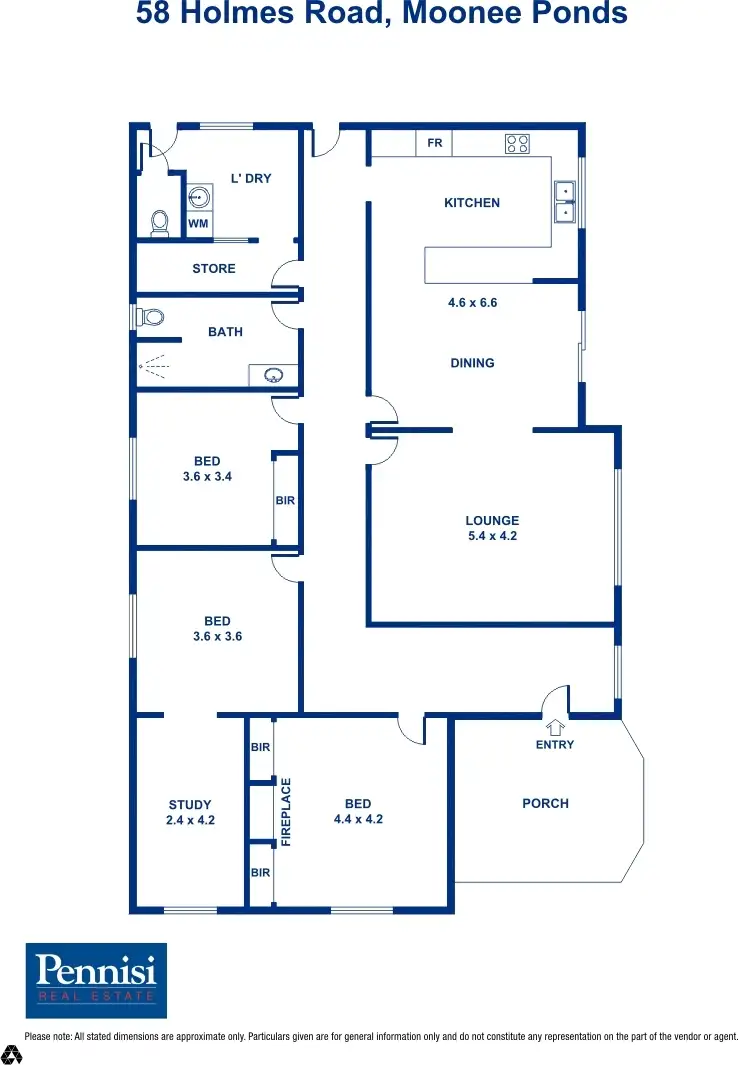 Floorplan of Homely house listing, 58 Holmes Road, Moonee Ponds VIC 3039