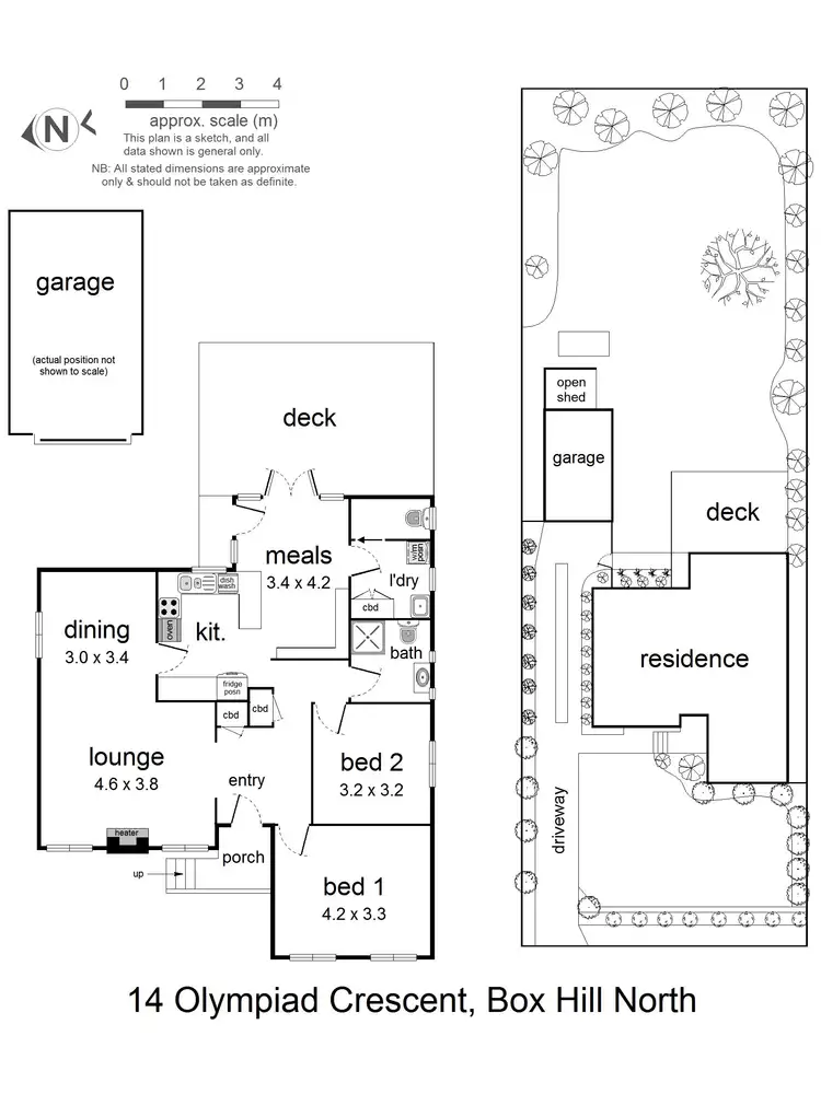 Floorplan of Homely house listing, 14 Olympiad Crescent, Box Hill North VIC 3129
