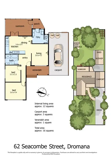 Floorplan of Homely house listing, 62 Seacombe Street, Dromana VIC 3936