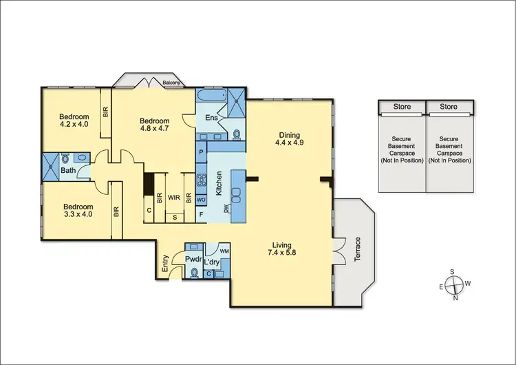 Floorplan of Homely townhouse listing, 6/28 Manningtree Road, Hawthorn VIC 3122