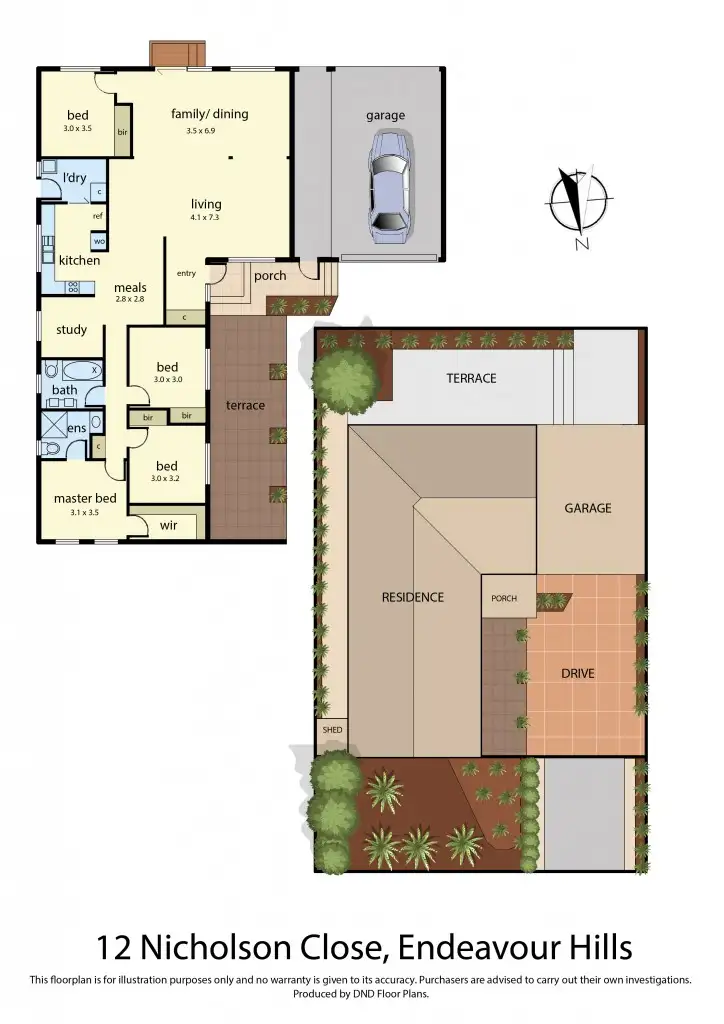 Floorplan of Homely house listing, 12 Nicholson Close, Endeavour Hills VIC 3802