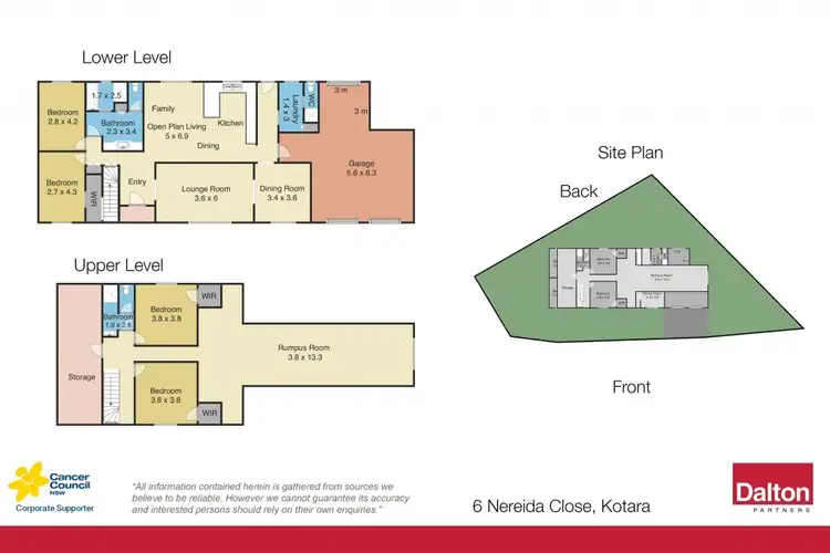 Floorplan of Homely house listing, 6 Nereida Close, Kotara NSW 2289