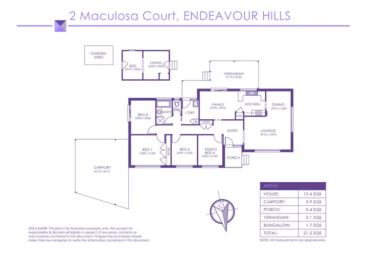 Floorplan of Homely house listing, 2 Maculosa Court, Endeavour Hills VIC 3802