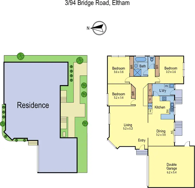 Floorplan of Homely unit listing, 3/94 Bridge Street, Eltham VIC 3095