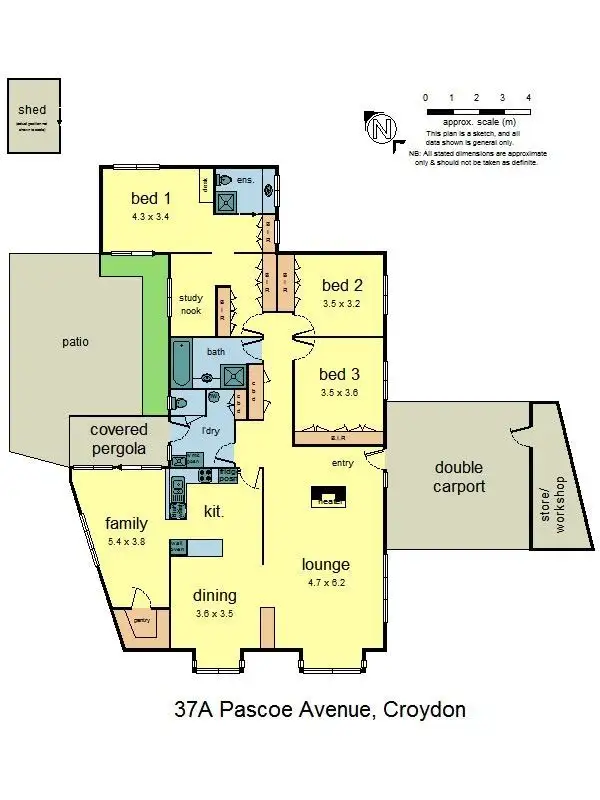 Floorplan of Homely house listing, 37A Pascoe Avenue, Croydon VIC 3136