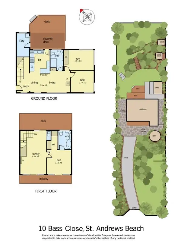 Floorplan of Homely house listing, 10 Bass Close, St Andrews Beach VIC 3941