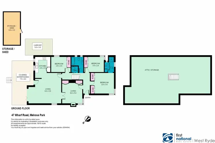 Floorplan of Homely house listing, 47 Wharf Road, Melrose Park NSW 2114