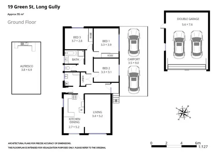 Floorplan of Homely house listing, 19 Green Street, Long Gully VIC 3550