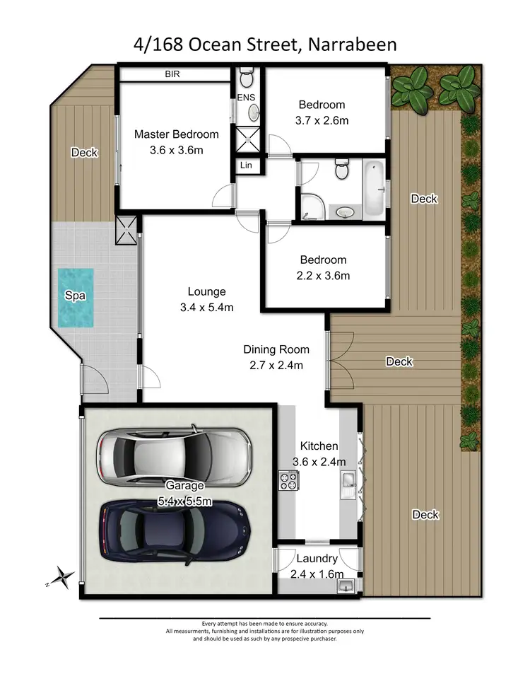 Floorplan of Homely townhouse listing, 4/168 Ocean Street, Narrabeen NSW 2101