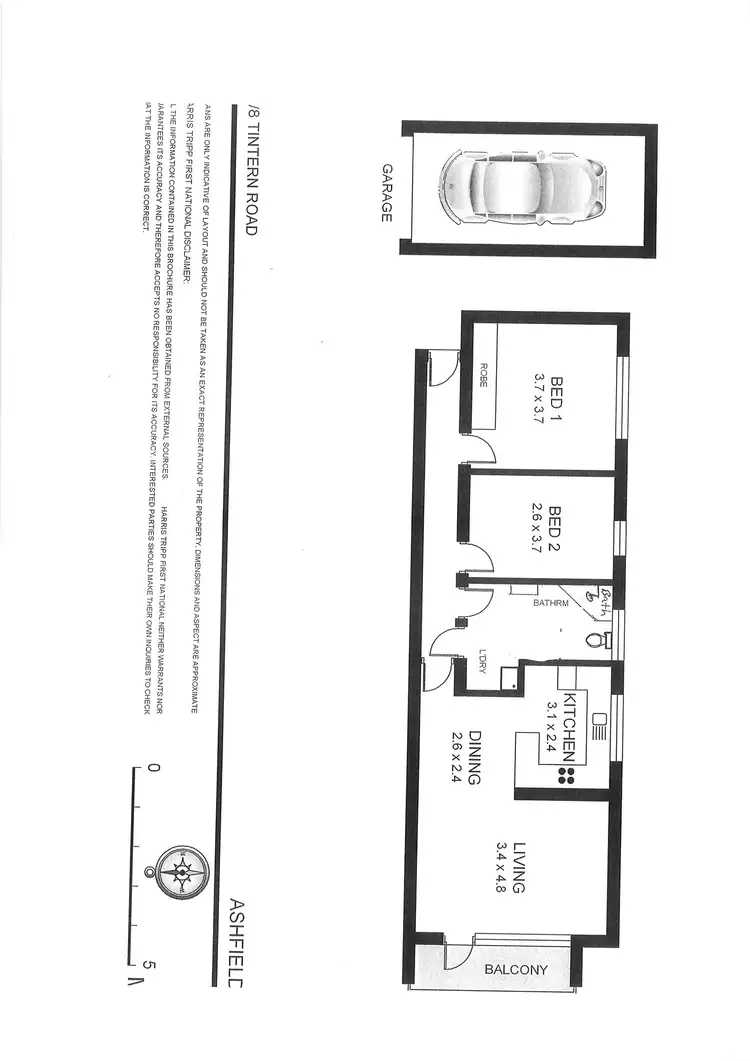 Floorplan of Homely apartment listing, 3/8 Tintern Road, Ashfield NSW 2131