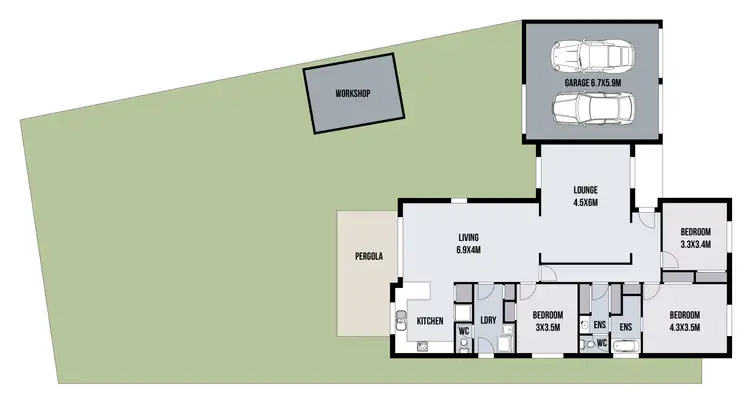 Floorplan of Homely house listing, 13 Riddell Street, Dandenong North VIC 3175