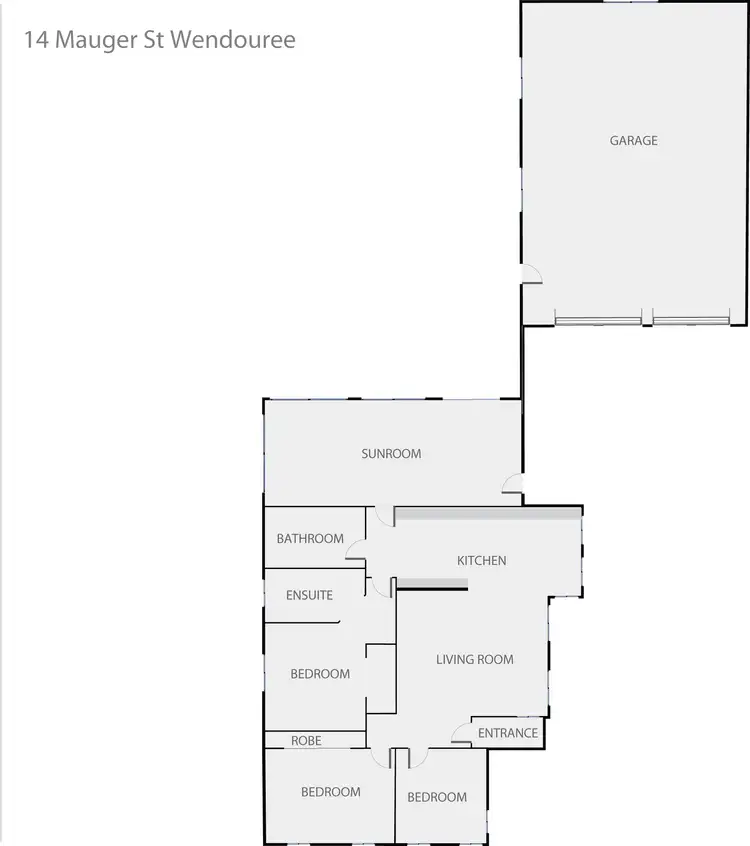 Floorplan of Homely house listing, 14 Mauger Street, Wendouree VIC 3355