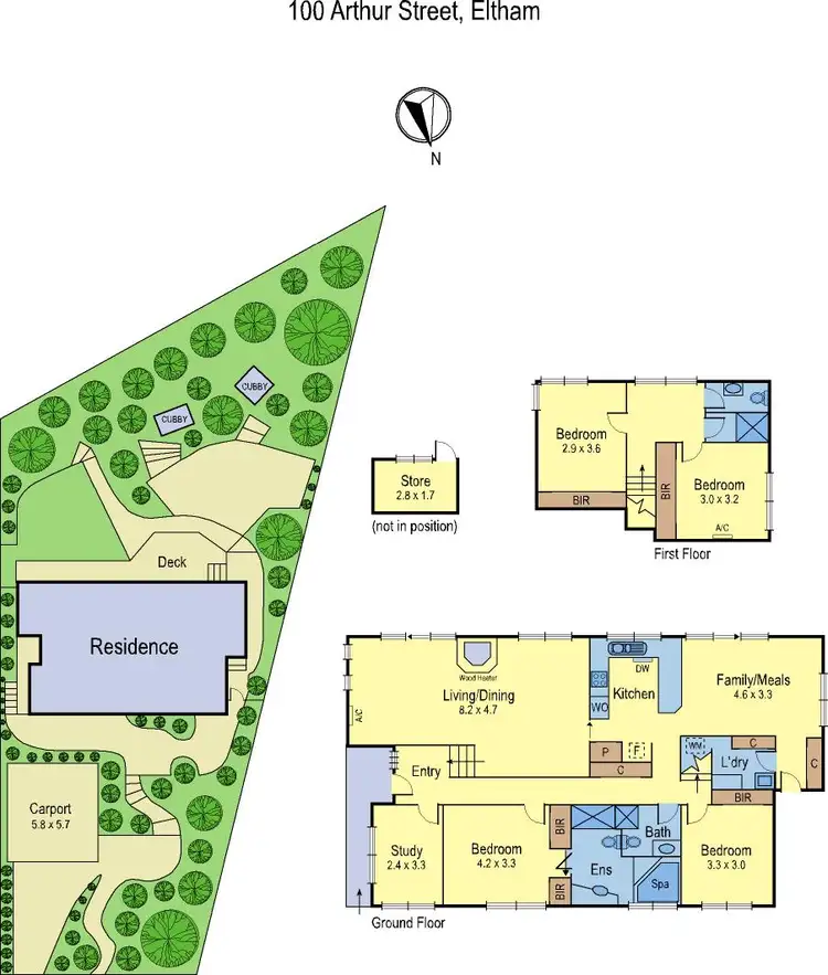 Floorplan of Homely house listing, 100 Arthur Street, Eltham VIC 3095