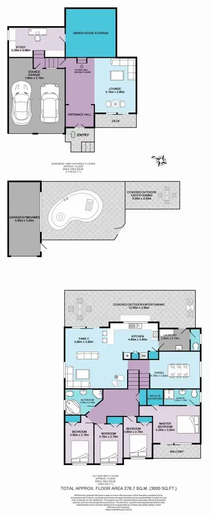 Floorplan of Homely house listing, 43 Shakespeare Drive, Winmalee NSW 2777