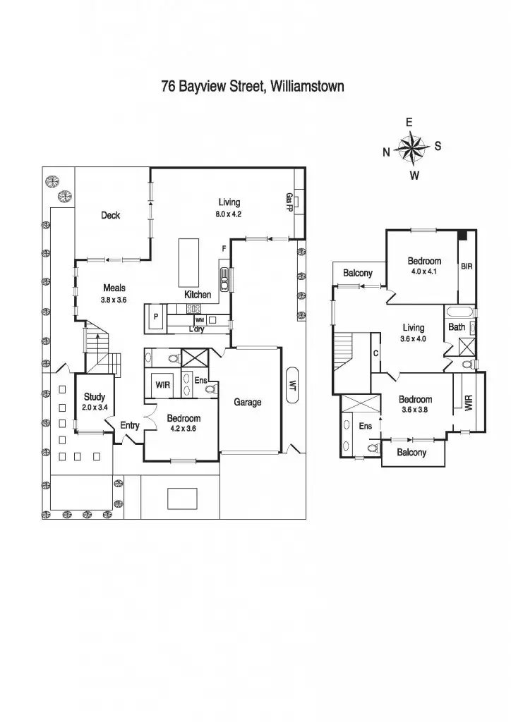 Floorplan of Homely house listing, 76 Bayview Street, Williamstown VIC 3016