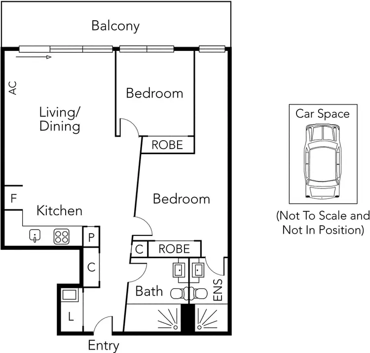 Floorplan of Homely apartment listing, 103/101 Bay Street, Port Melbourne VIC 3207