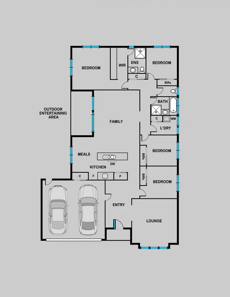 Floorplan of Homely house listing, 8 Felix Court, Miners Rest VIC 3352