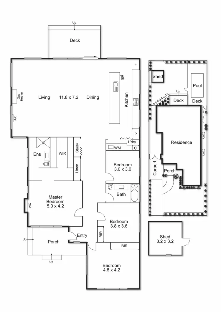 Floorplan of Homely house listing, 8 Rice Street, Moorabbin VIC 3189