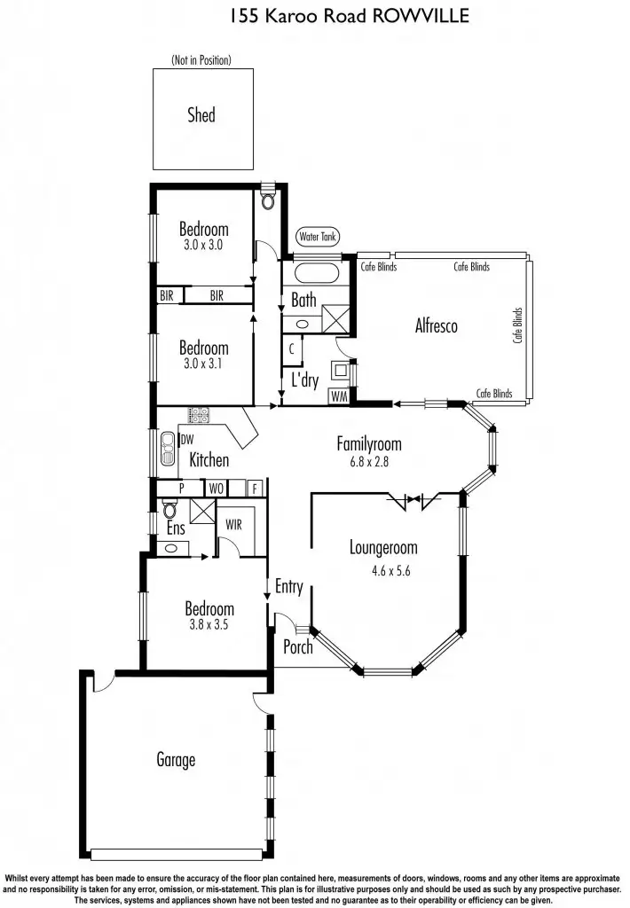 Floorplan of Homely house listing, 155 Karoo Road, Rowville VIC 3178