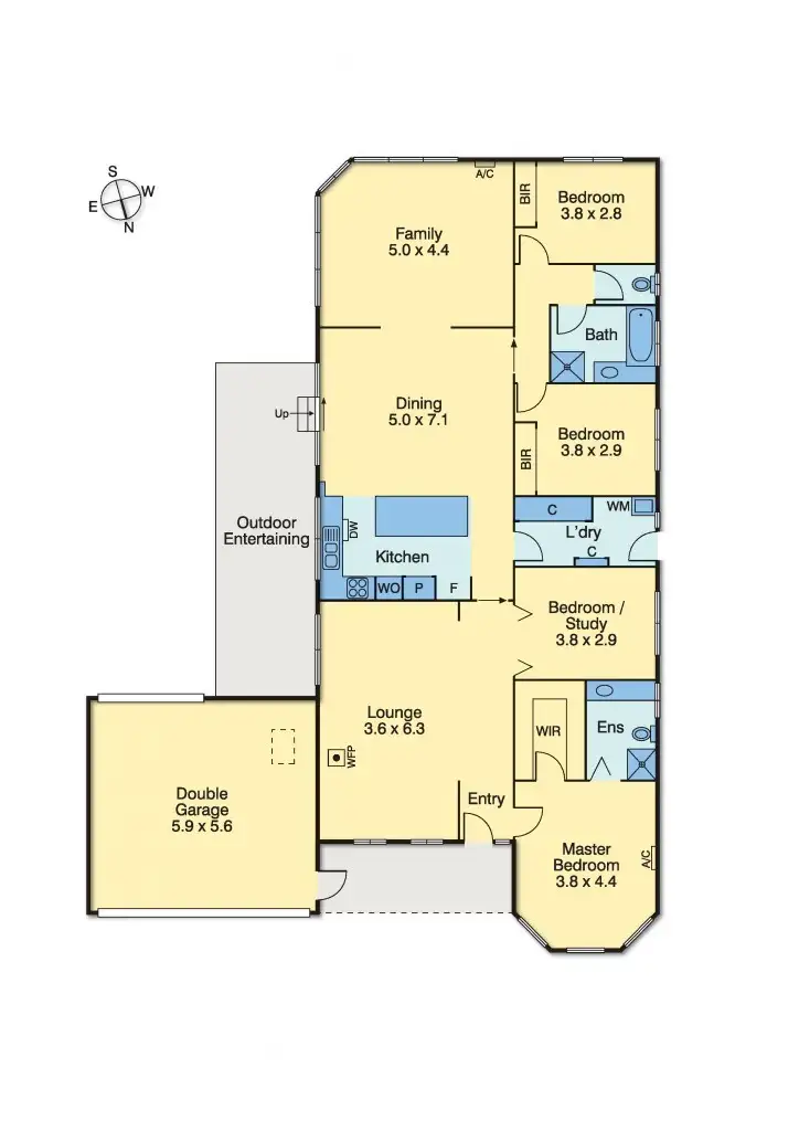 Floorplan of Homely house listing, 8 Caversham Drive, Mornington VIC 3931