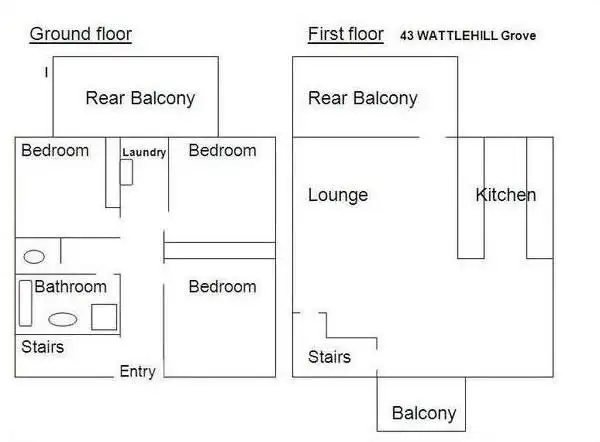 Floorplan of Homely house listing, 43 Wattlehill Grove, St Leonards VIC 3223