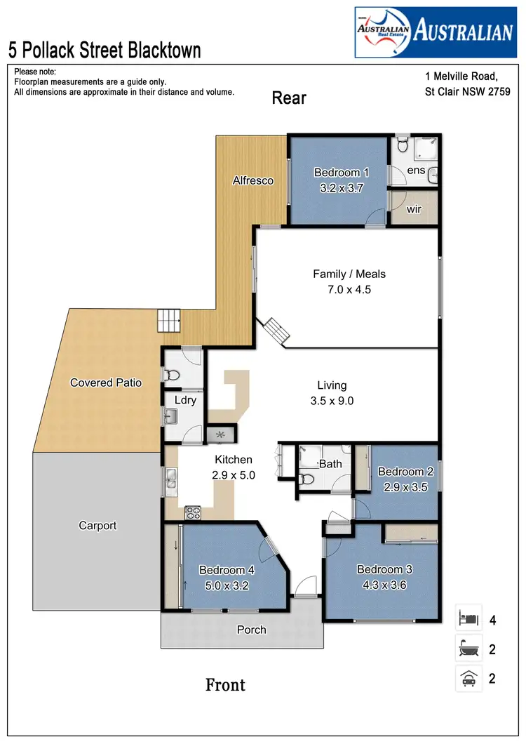 Floorplan of Homely house listing, 5 Pollack Street, Blacktown NSW 2148