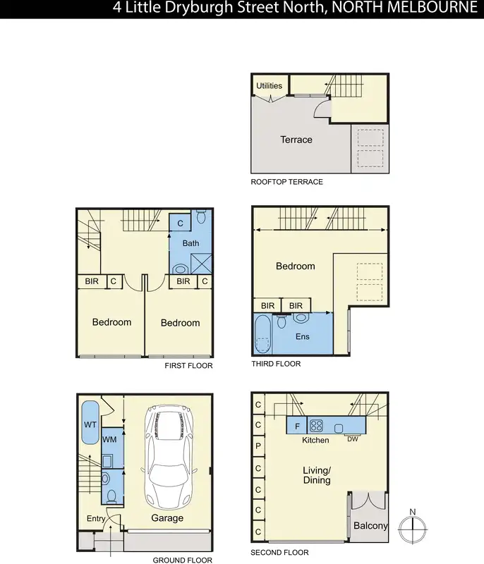 Floorplan of Homely house listing, 4 Little Dryburgh Street North, North Melbourne VIC 3051