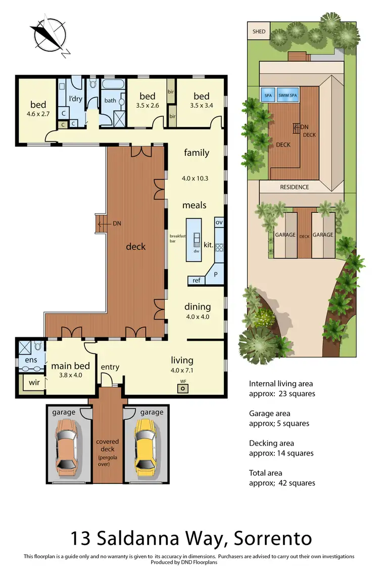 Floorplan of Homely house listing, 13 Saldanna Way, Sorrento VIC 3943