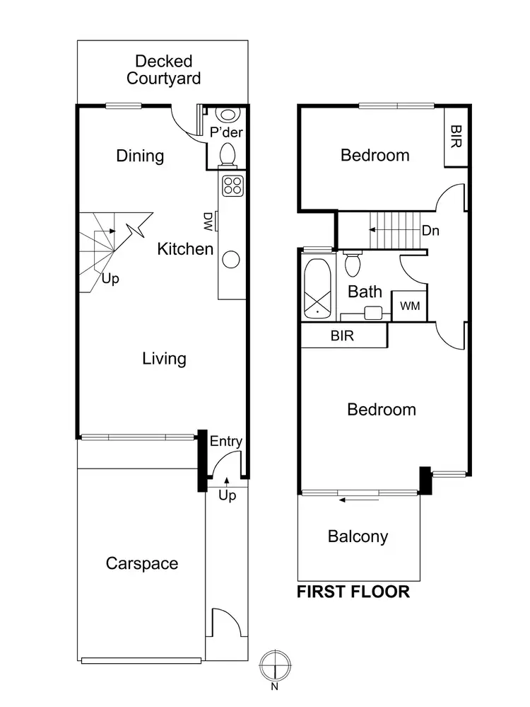 Floorplan of Homely townhouse listing, 2 St Malo Street, Prahran VIC 3181
