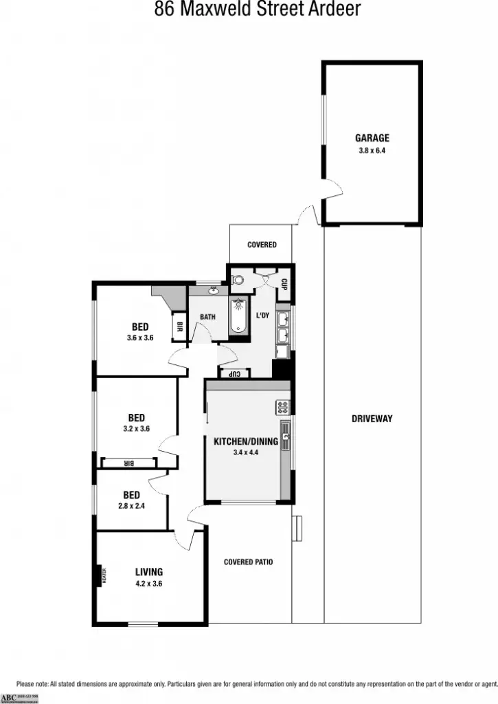Floorplan of Homely house listing, 86 Maxweld Street, Ardeer VIC 3022