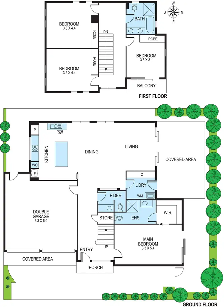 Floorplan of Homely townhouse listing, 31 The Crescent, Highett VIC 3190