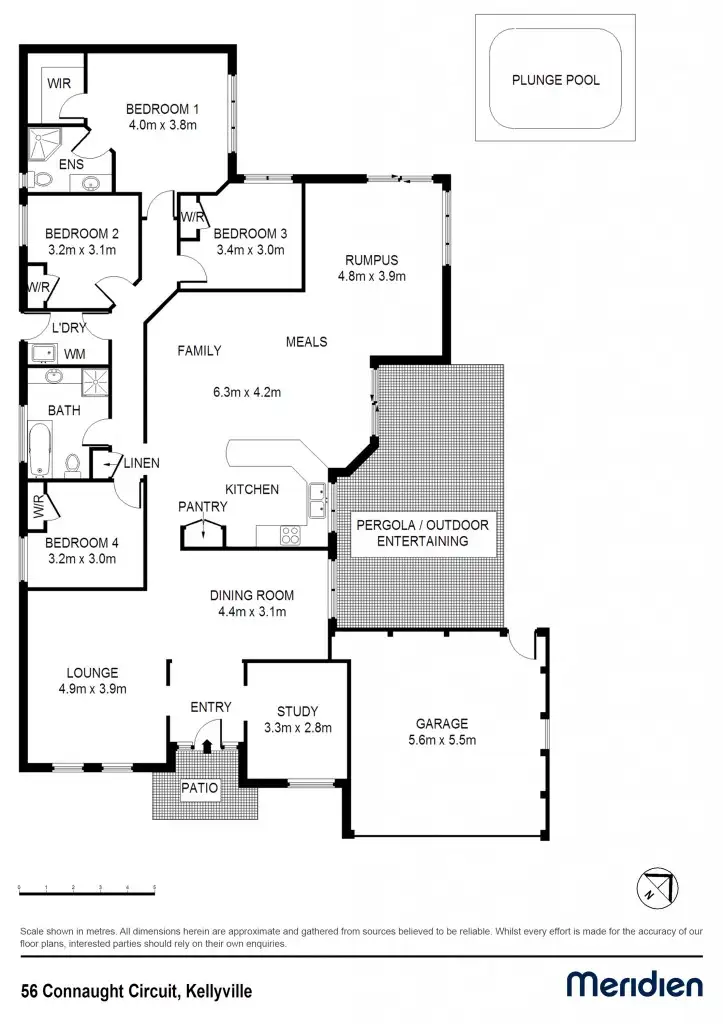 Floorplan of Homely house listing, 56 Connaught Circuit, Kellyville NSW 2155
