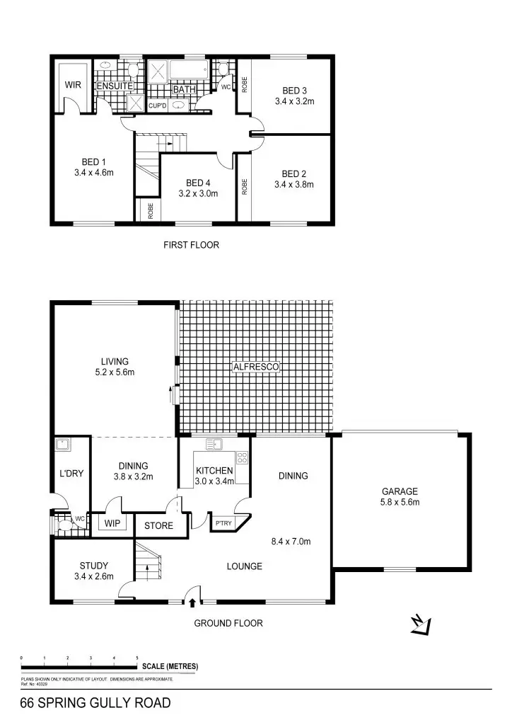Floorplan of Homely house listing, 66 Spring Gully Road, Spring Gully VIC 3550